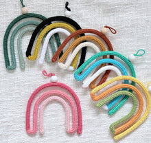 Load image into Gallery viewer, Custom Knitted Wire Art Rainbow | Handmade Nursery Wall Decor