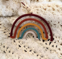 Load image into Gallery viewer, Large Knitted Wire Art Rainbow | CUSTOM ORDER