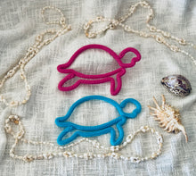 Load image into Gallery viewer, Custom Knitted Wire Art Turtle | Handmade Nursery Wall Decor