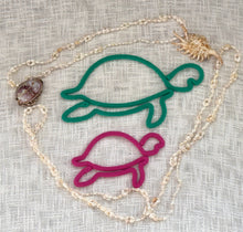 Load image into Gallery viewer, Custom Knitted Wire Art Turtle | Handmade Nursery Wall Decor