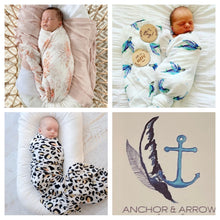 Load image into Gallery viewer, Anchor & Arrow Organic Bamboo Cotton Swaddles