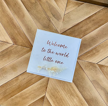 Load image into Gallery viewer, Greeting Card - 'Welcome to the world little one' by Hunted Design Co