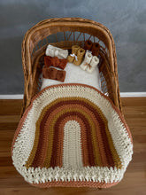 Load image into Gallery viewer, Rainbow Pram/Bassinet/Car Seat Blanket by Hunted Design Co
