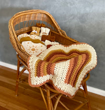 Load image into Gallery viewer, Rainbow Pram/Bassinet/Car Seat Blanket by Hunted Design Co