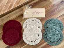 Load image into Gallery viewer, Macrame Coasters