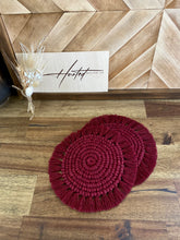 Load image into Gallery viewer, Macrame Coasters