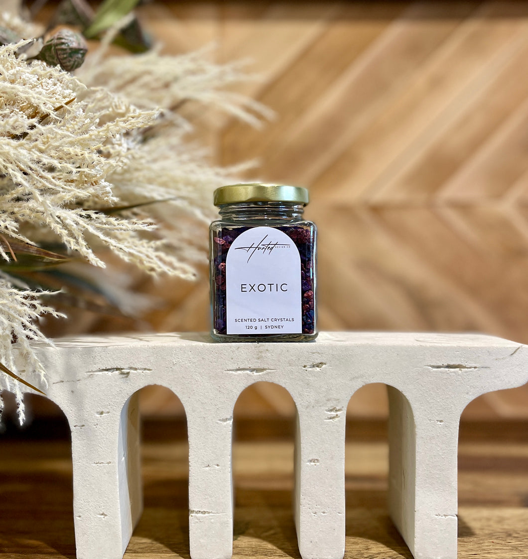Scented Salt Crystals by Hunted Design Co - EXOTIC 60 g