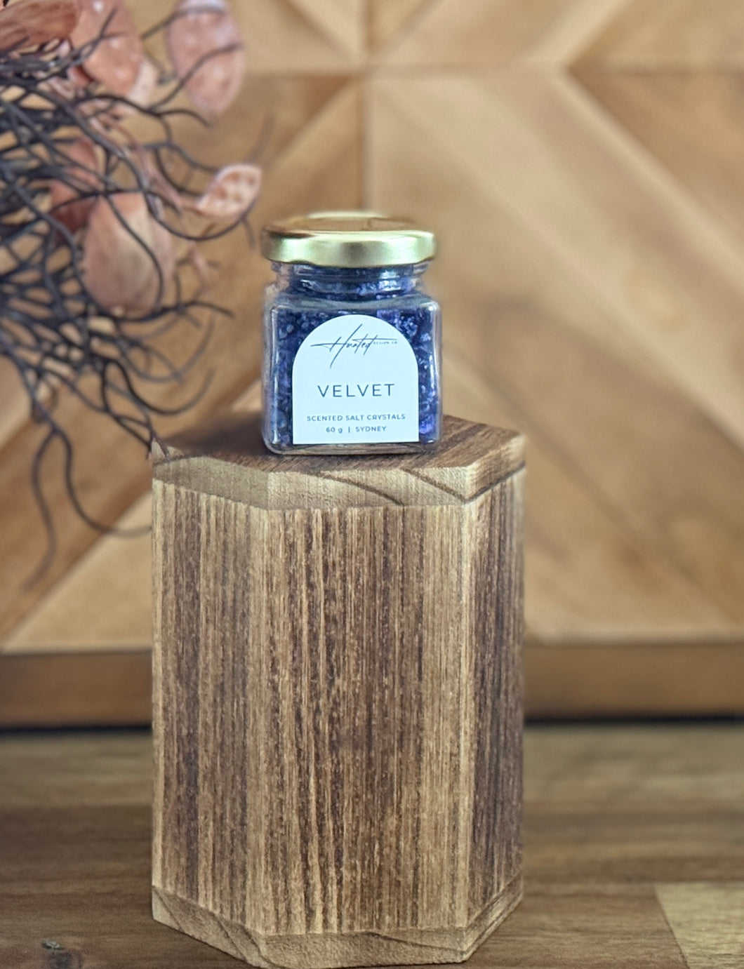 Scented Salt Crystals by Hunted Design Co - VELVET 60 g