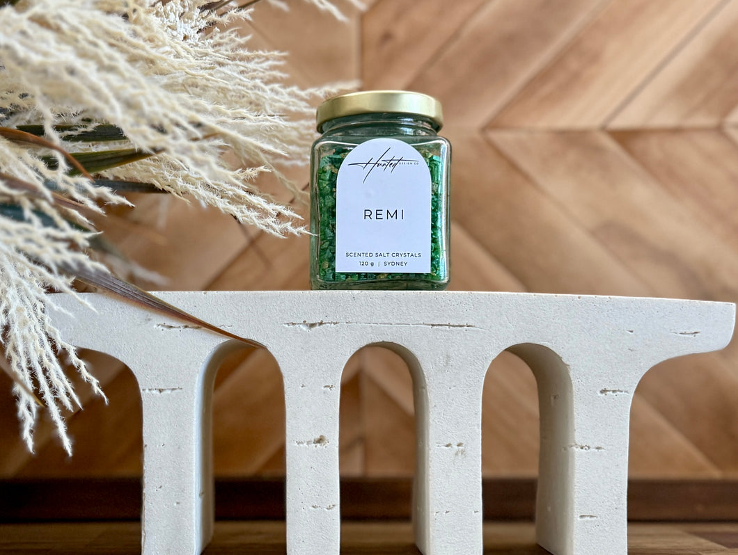 Scented Salt Crystals by Hunted Design Co - REMI 120 g
