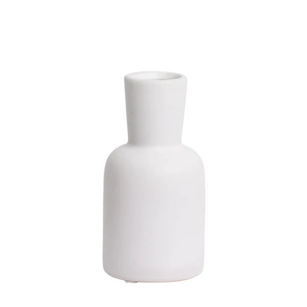 Sorrento Vase - Matt White 15CM